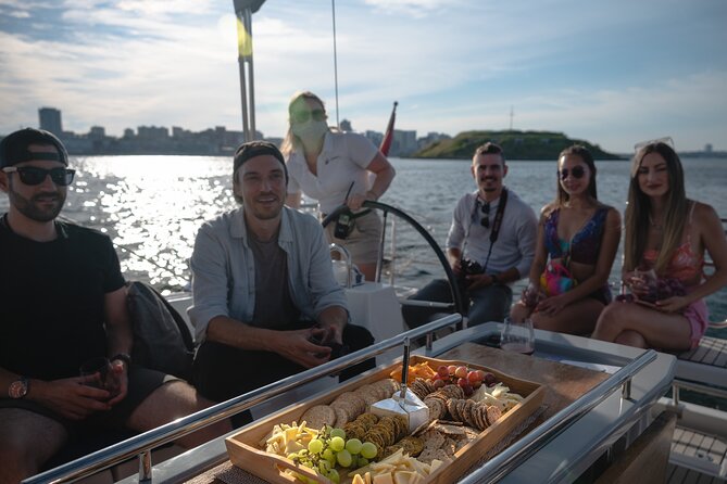 JFarwell Private Yacht Wine & Cheese Sunset Sail - The yacht, wine, and cheese combination