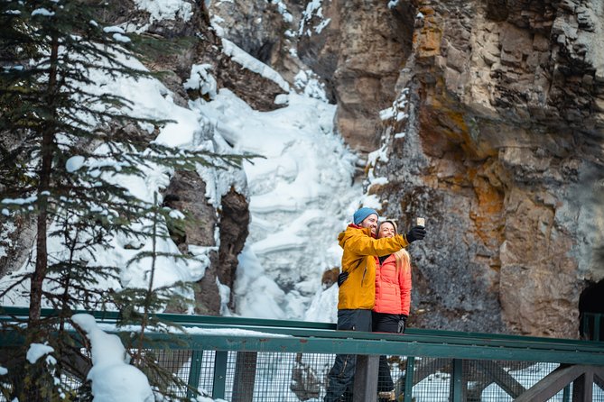 Johnston Canyon Icewalk - The upper icefalls and the best views
