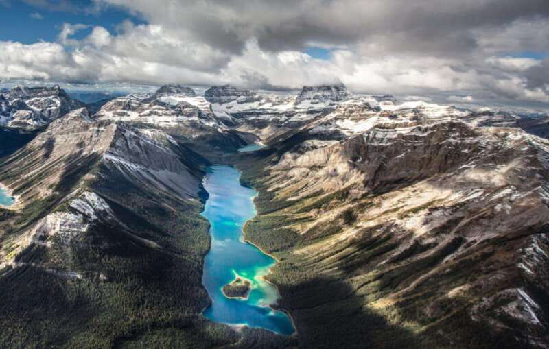 Kananaskis: 45 Minute "Sleeping Warrior" Helicopter Tour - Crossing into Banff National Park by Spray Lake Valley
