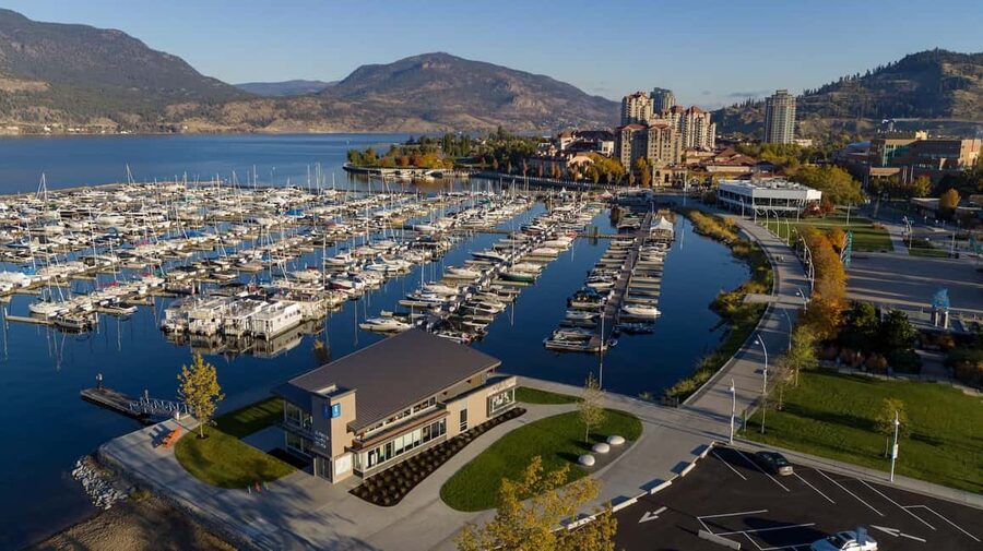 Kelowna: Guided E-Bike City Highlights Tour - The Bennett Bridge gives you the wide Okanagan view