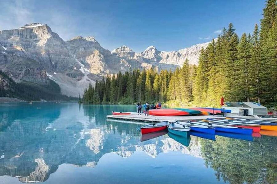 Lake Louise, Emerald Lake, Minnewanka Cruise & Banff Town - Two Jack Lake delivers a classic Banff view
