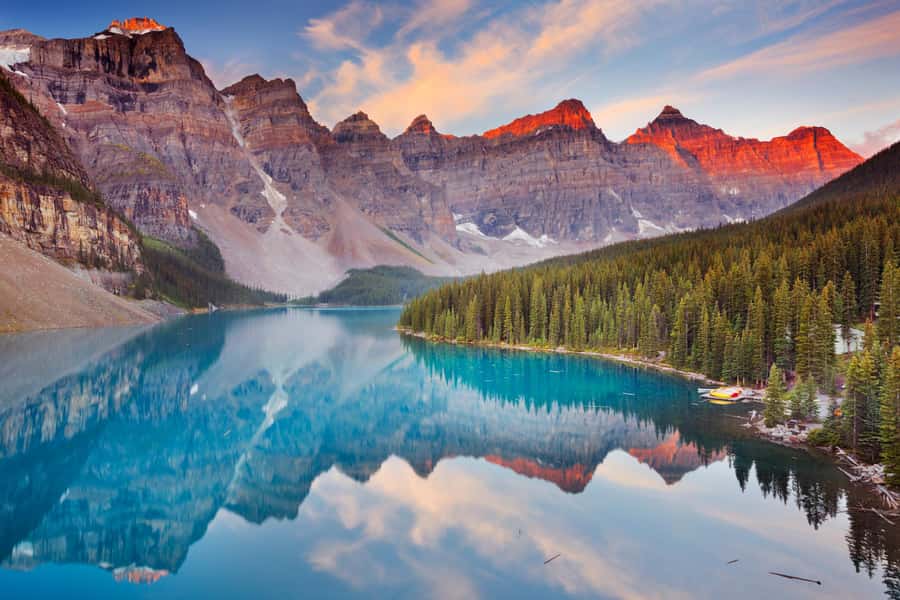 Lake Moraine Lake Louise Johnston Canyon Banff Town Day Tour - Lake Louise and the first big view
