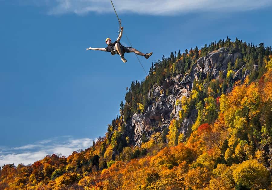 Mont-Catherine: Ziplines & Hike - The 3,000-foot first zipline