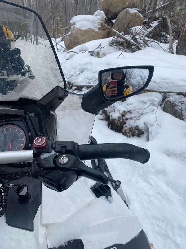 Montreal: Canadian Forest Guided Tour by Snowmobile - Getting ready at the snowmobile base