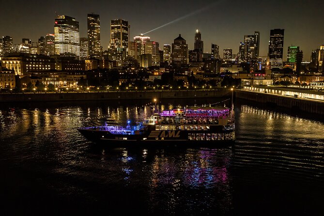 Montreal: Evening cruise with DJ - Olympic Park and the inclined tower