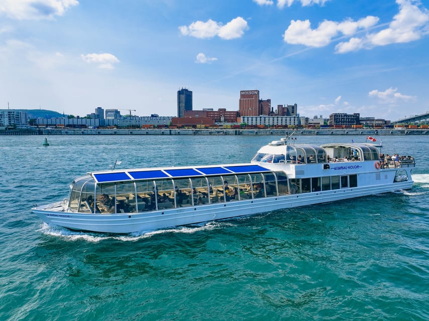 Montreal: Le Bateau-Mouche St. Lawrence Sightseeing Cruise - The Clock Tower and Old Port views