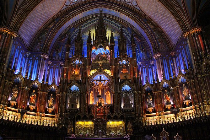 Montreal Shore Excursion: Pre- or Post-Cruise Guided Sightseeing Tour of Montreal - Notre-Dame Basilica: impressive outside, limited inside access