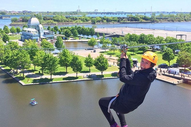 Montreal Zipline Adventure - The view from above the Old Port