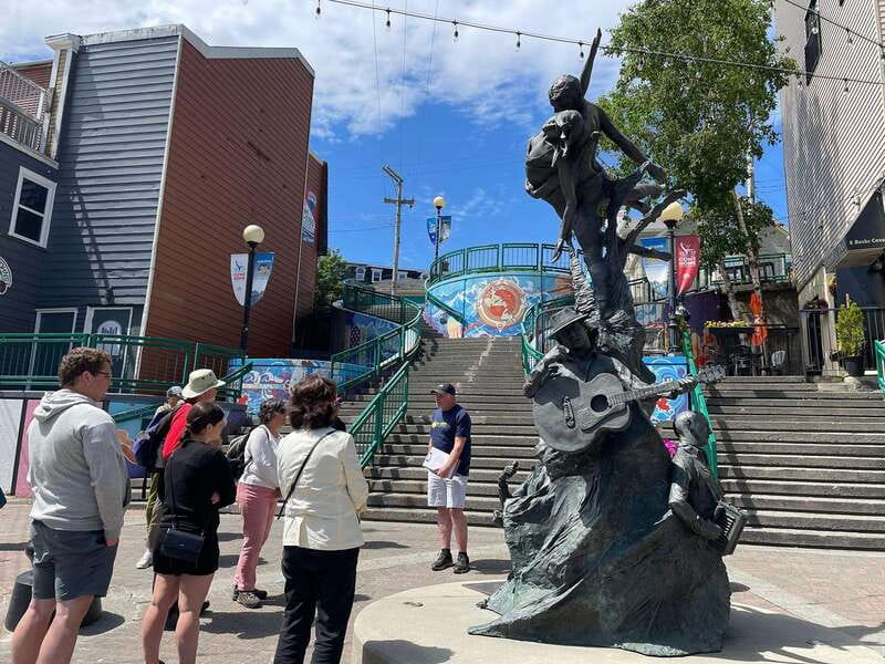 Newfoundland Beer Tasting Tour in St. John's - Meeting at George Street’s A Time statue