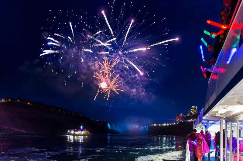 Niagara Falls, Canada: Evening Fireworks Cruise - Seeing Niagara Falls after dark from the river