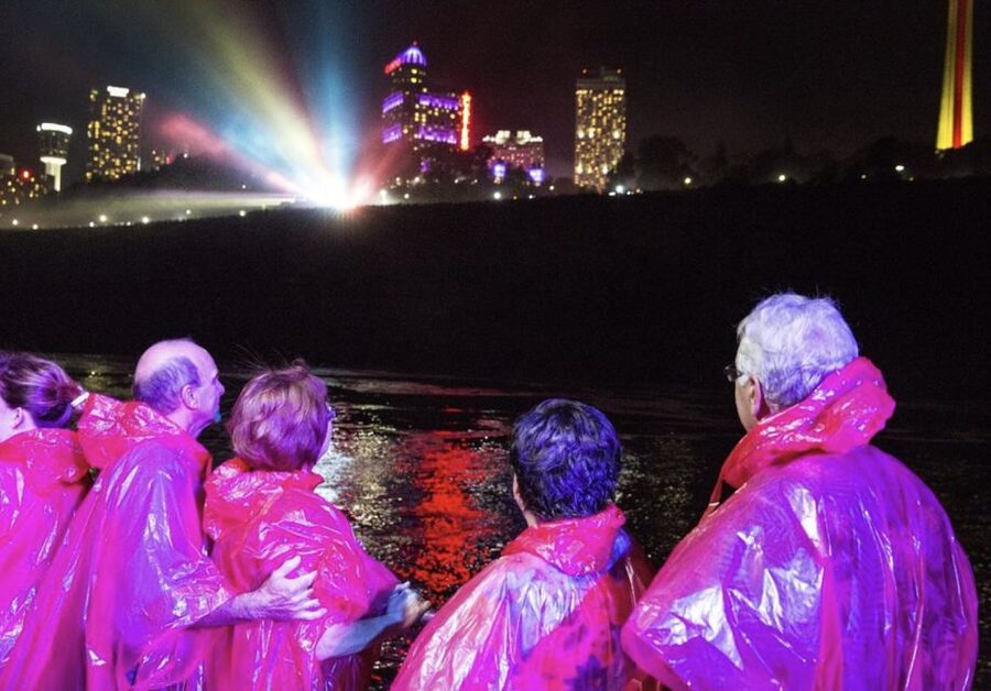 Niagara Falls, Canada: Evening Fireworks Cruise - Staying dry, getting misty, and handling the weather