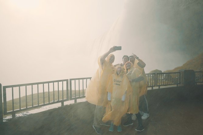 Niagara Falls Canada Tour: Helicopter, Boat, Behind Falls & Lunch - Hornblower brings you into the spray