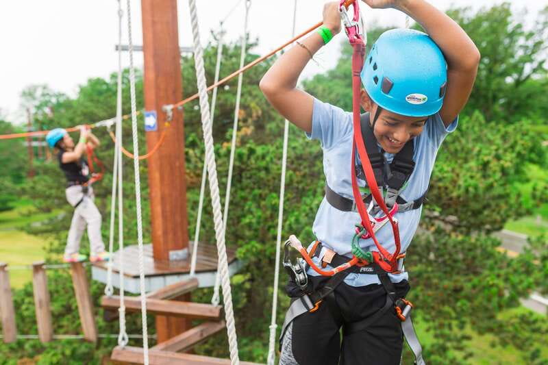 Niagara Falls, Canada: Whirlpool Adventure Ropes Course - The safety briefing and first practice course