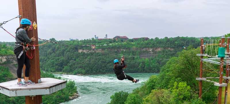 Niagara Falls, Canada: Whirlpool Adventure Ropes Course - Views from the suspended platforms