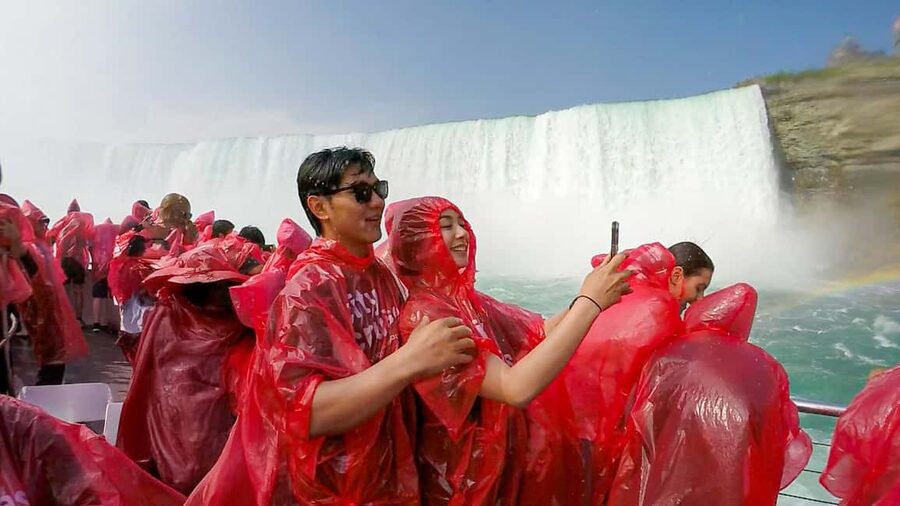 Niagara Falls Exclusive Walking Tour: Voyage to the Falls - The winter change from boat to Niagara Takes Flight