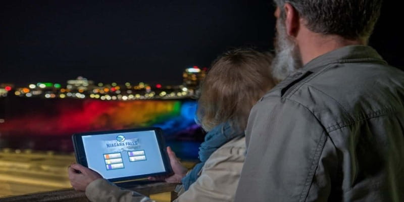 Niagara Falls: Guided Night Tour w/ Dinner & Hotel Transfer - Passing the Old Scow, the dam, and the Upper Rapids
