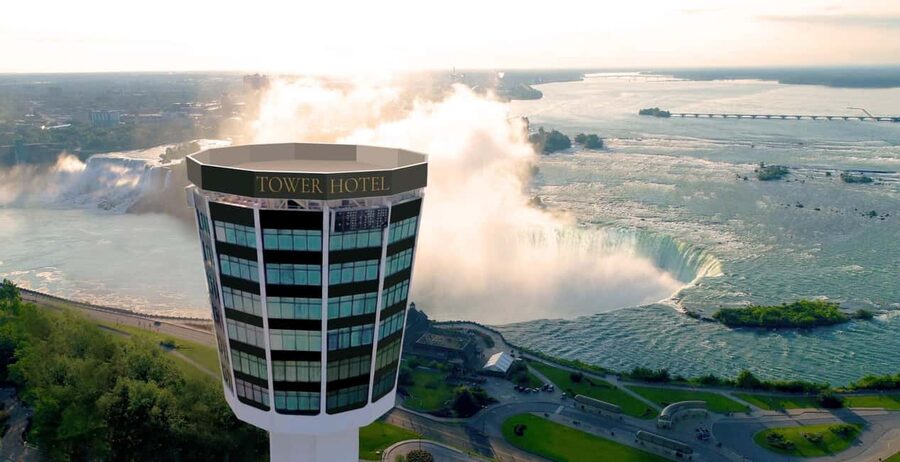 Niagara Falls: Tower Hotel Observation Deck Ticket - Seeing Niagara Falls from 520 feet up