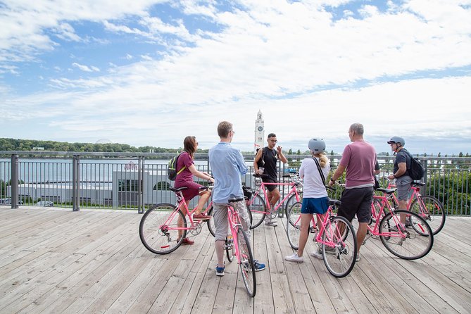 Non Touristy Pink Bike Tour by Spade & Palacio - Leonard Cohen’s mural and Montreal’s street art