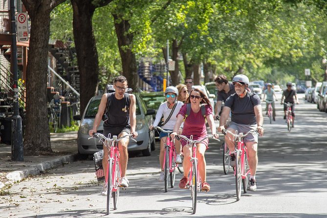 Non Touristy Pink Bike Tour by Spade & Palacio - Quartier des Spectacles and the Jazz Festival area