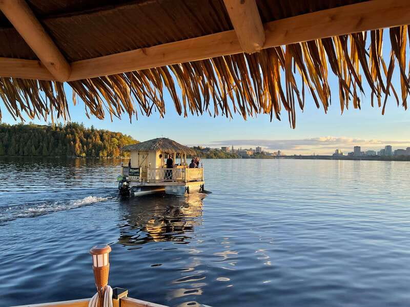 Ottawa: Floating Tiki Bar Cruise on the Ottawa River - The bar, food, and real cost