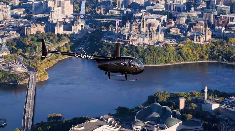 Ottawa: Helicopter Ride with Live Commentary - Château Laurier and the Rideau Canal