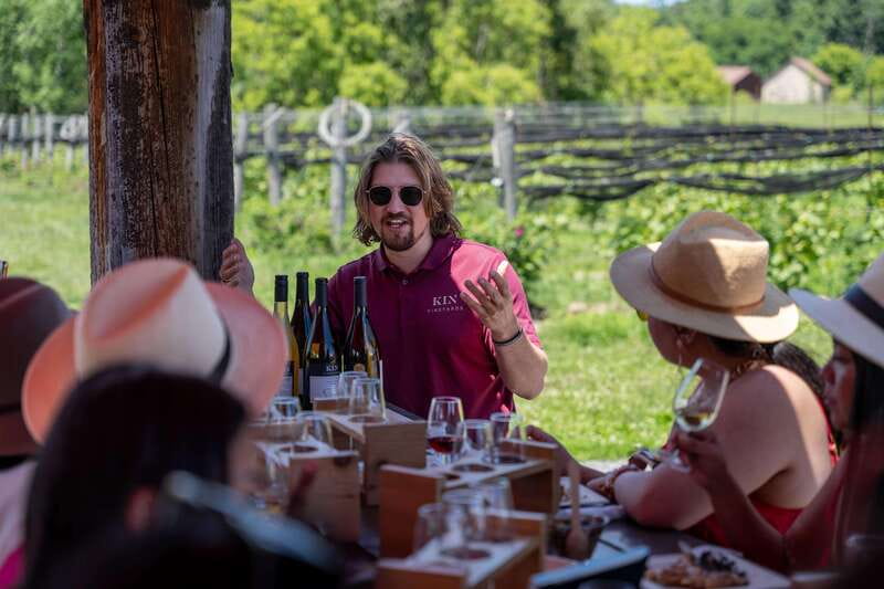 Ottawa: Local Wine and Cider Tour - KIN Vineyards explains the work behind Ontario wine