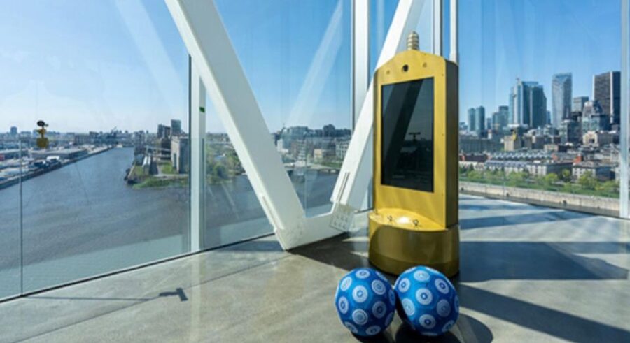 Port of Montreal Glass Tower Entry - Step into the glass-bottomed cage