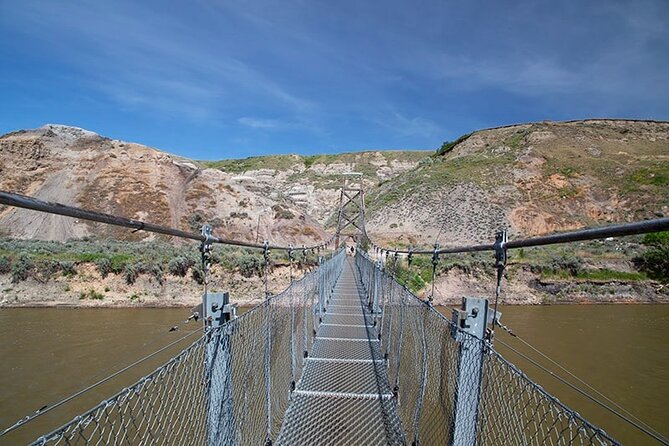 Private Badland Tour - The Rosedale Suspension Bridge is closed, but still worth seeing
