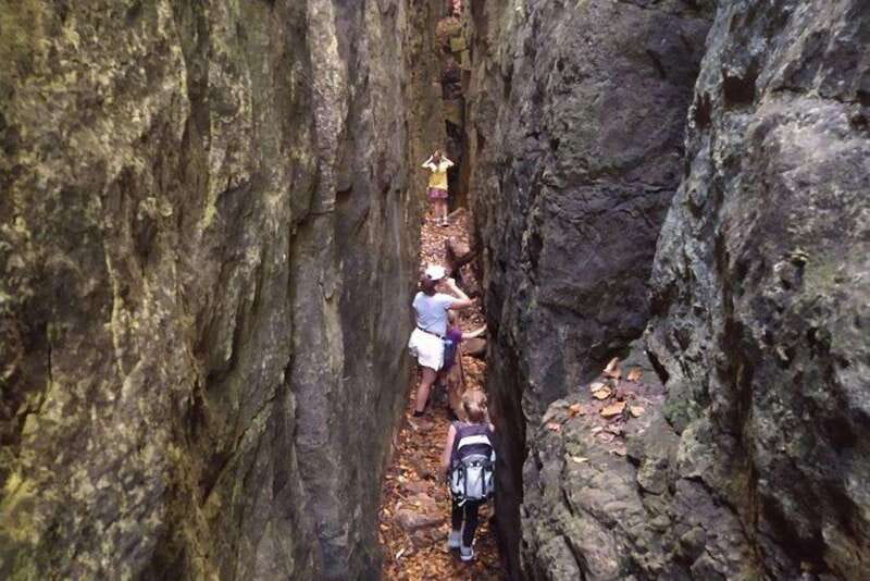 Private Nottawasaga Bluffs Caves Hike - Creemore/Collingwood - The keyhole entrance and main caves