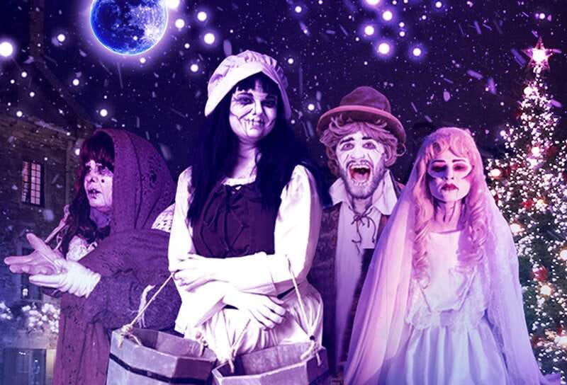 Quebec: Christmas Interactive Walking Tour of New France - Characters in the winter darkness