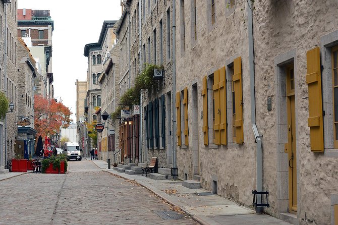 Quebec City and Montmorency Falls Day Trip from Montreal - Petit Champlain, steps, and quick orientation