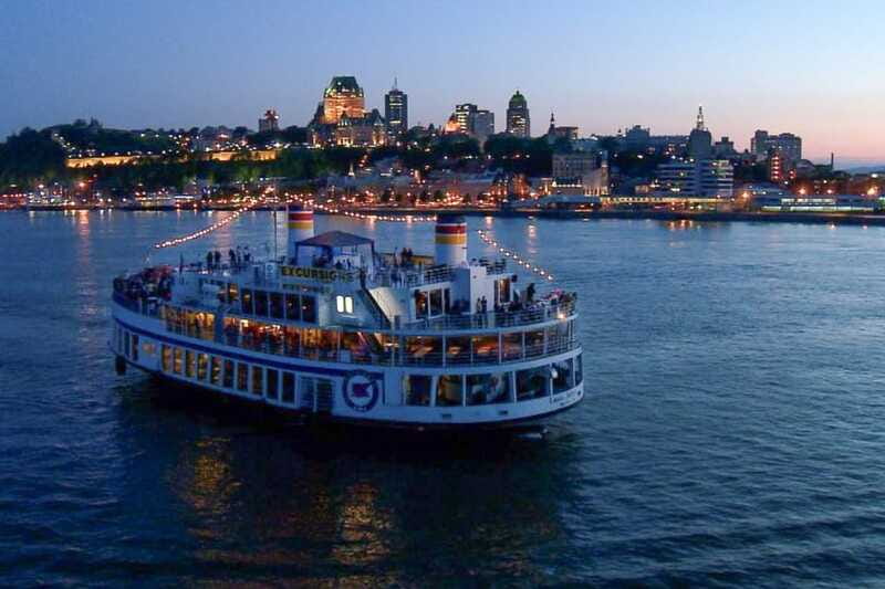 Québec City: Evening Cruise with Live DJ - Montmorency Falls and the wider river view
