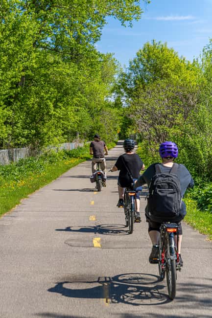 Quebec City: Montmorency Falls and Microbrewery eBike Tour - Montmorency Falls and the suspension bridge