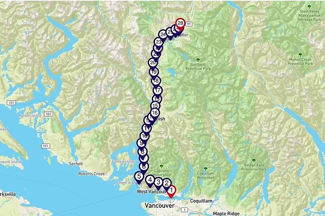 Sea to Sky Highway: a Smartphone Audio Driving Tour - Waterfalls, volcanic rock, and the road to Whistler