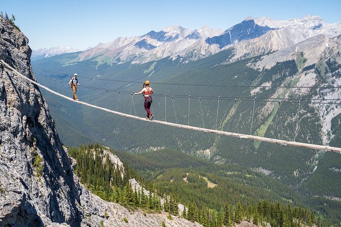 Small Group Banff Skyline Via Ferrata 5-hour Tour - Starting at Mt Norquay and riding above the trees