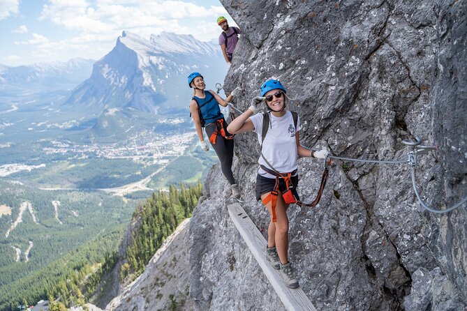 Small-Group Guided Via Ferrata Climbing with Banff's Best Views - What the Explorer route is really like