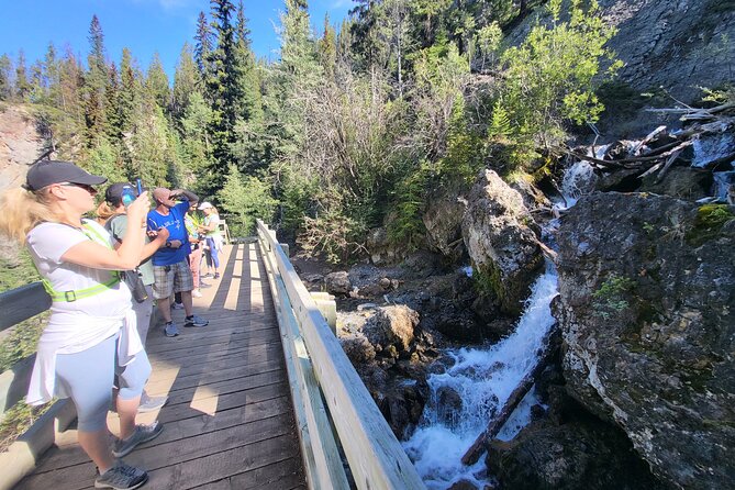 Sundance Canyon eBike and Hike Guided Tour - Riding back along the Bow River
