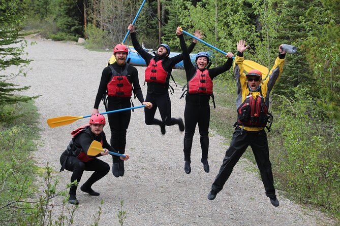 Sunwapta River Self-Drive Rafting Trip - Paddling through Class 3 water