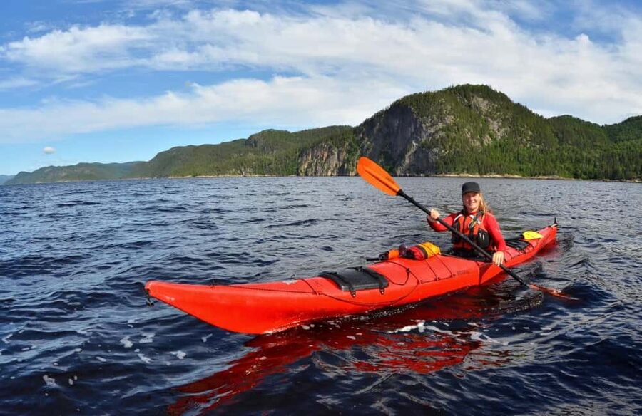 Tadoussac: Guided Sea Kayaking Adventure - Paddling beneath the Saguenay cliffs