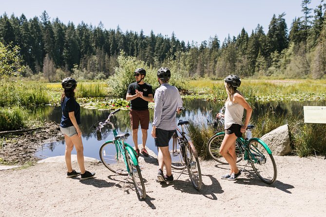 The Stanley Park Bicycle Tour by Cycle City Tours - Entering the forest and finding Beaver Lake