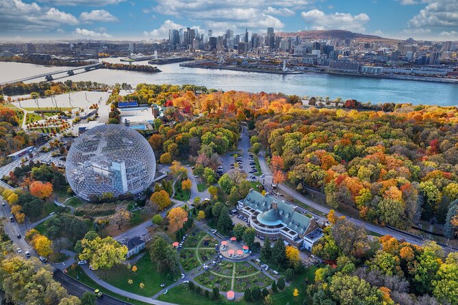 The Ultimate Montreal Boat Tour – Fall Colors Apéro Edition - Old Montreal and the downtown skyline from the water