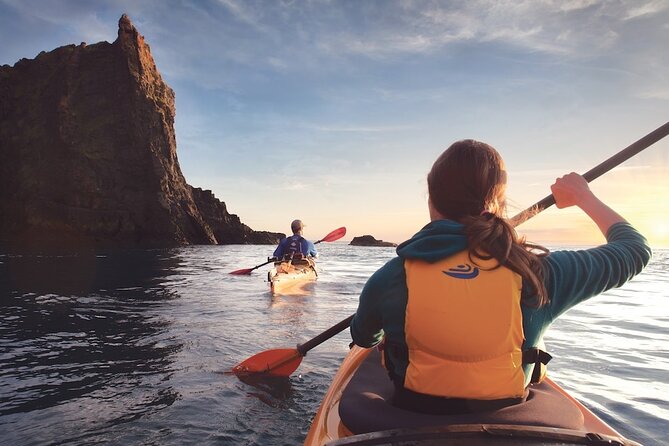 Three Sisters Sea Kayaking Day Tour - Paddling toward the Three Sisters
