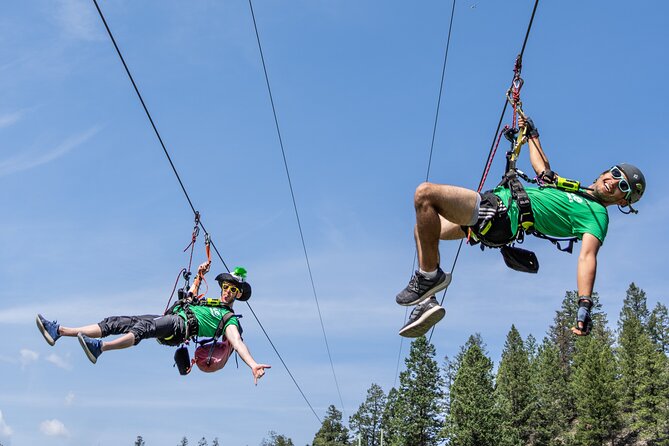 Thrilling 2-Hour Zipline Tour in Radium Hot Springs - Line six adds a playful contest