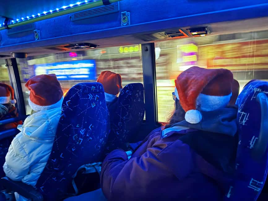 Toronto: Festive Lights Bus Tour - Upper-level seating, windows, and winter comfort
