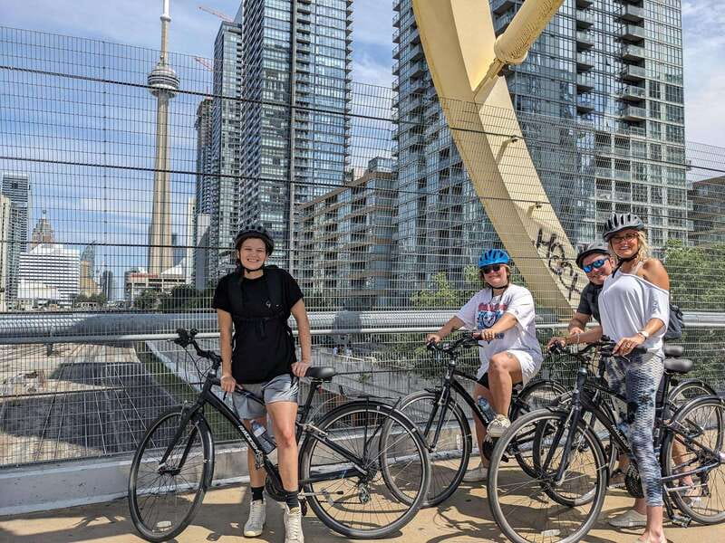 Toronto: Heart of Downtown 3.5-Hour Bike Tour - The opening view: Union Station, Royal York, and the CN Tower