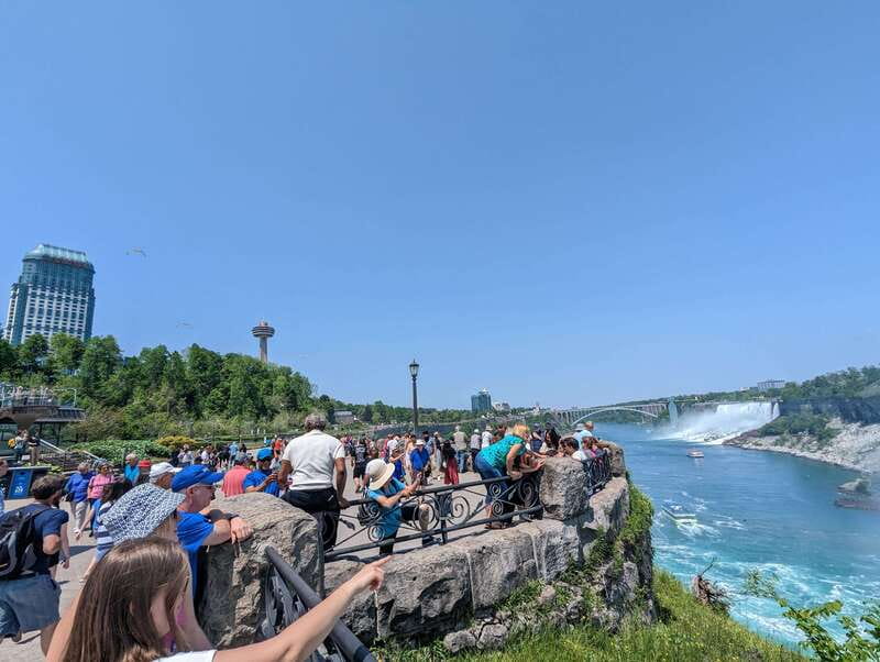 Toronto: Niagara Falls Day Tour with Boat Tour Option - First sight of the Canadian Horseshoe Falls
