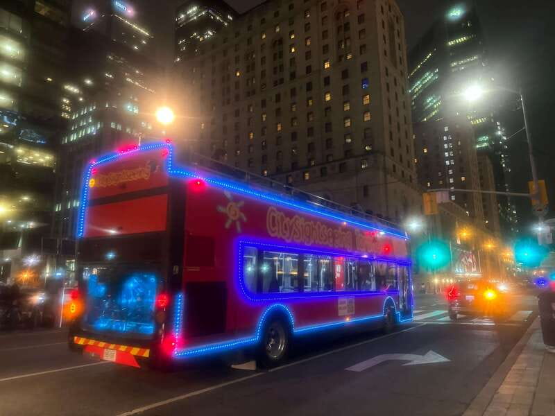 Toronto: Night Sightseeing Tour on a Double-Decker Bus - Guide quality, sound, and timing