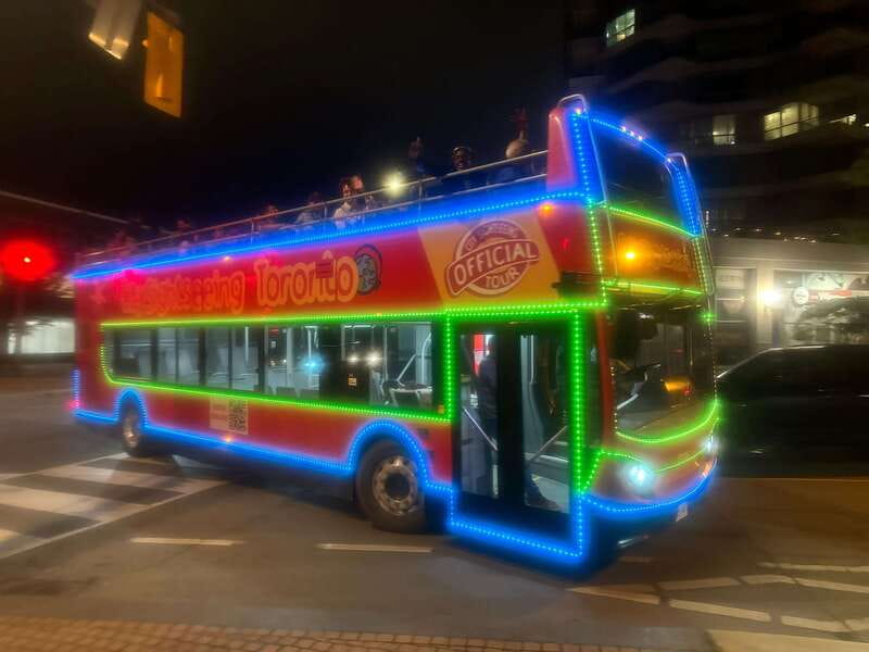 Toronto: Night Sightseeing Tour on a Double-Decker Bus - Yonge Street and the city center
