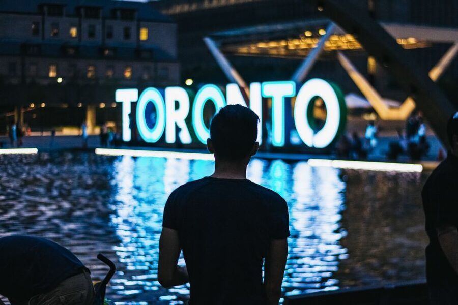 Toronto: Premium Night Driving Tour with Tower Entry - Nathan Phillips Square and the Toronto sign