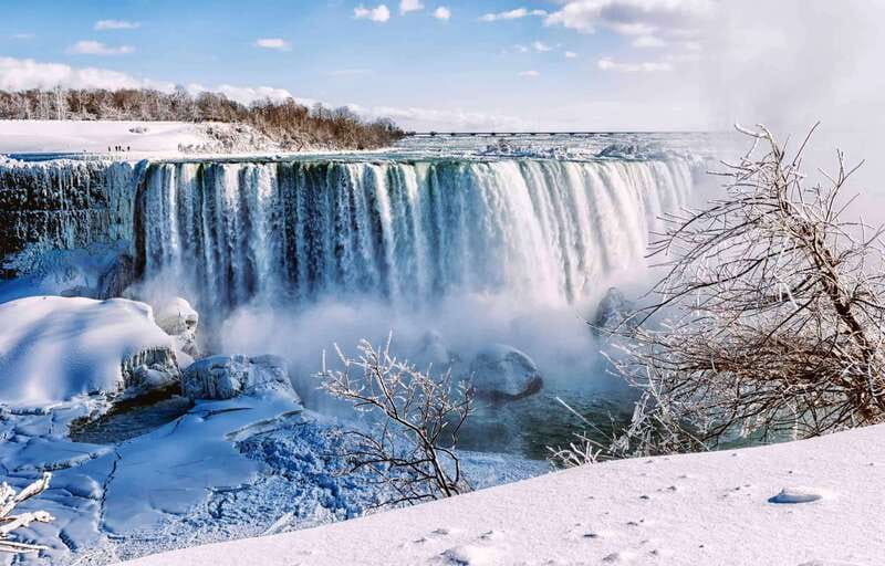 Toronto: Winter Niagara Falls Tour with Attractions Package - Journey Behind the Falls in the frozen season
